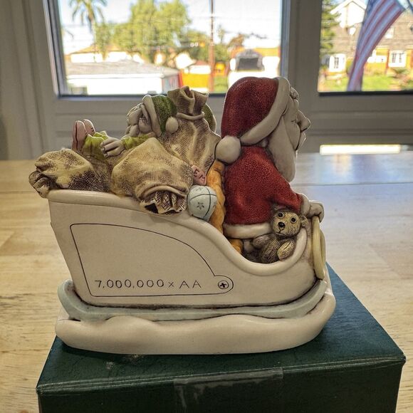 Harmony Kingdom No Charge 2018 Santa in Electric Tesla Car in Space UK Made SGN - Picture 5 of 15